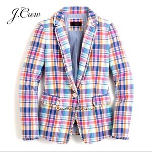 COPY - J. Crew Madras Plaid Blazer Size 12